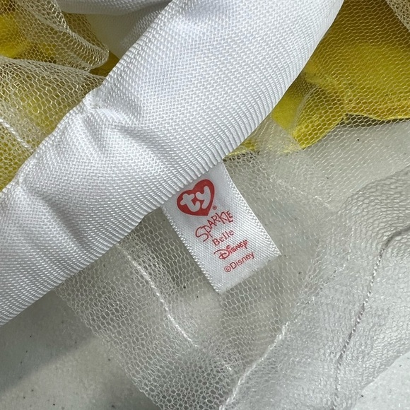 TY Beanie Babies Sparkle Disney's Belle Plush No Hang Tag Princess Yellow Dress - Picture 3 of 3